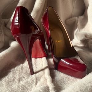 Christian Louboutin Burgundy Heels